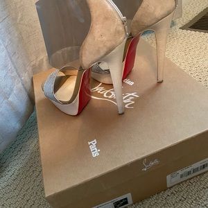 Christian Louboutin Python, Suede, PVC Heels